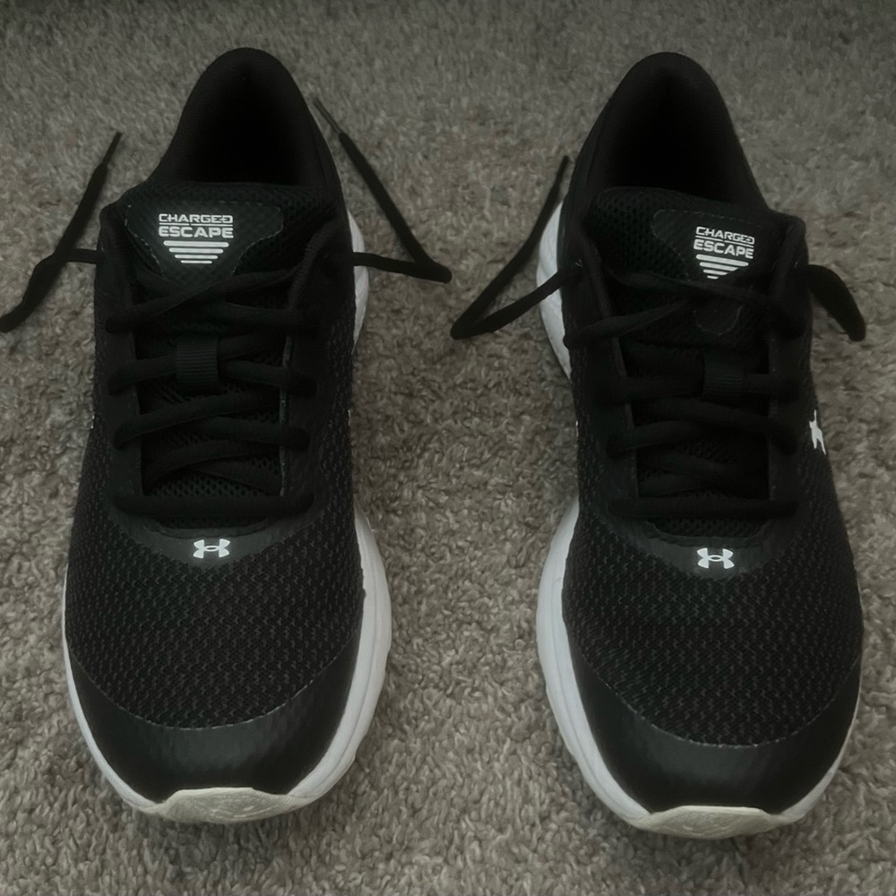 Under Armour Black and White Athletic Sneakers